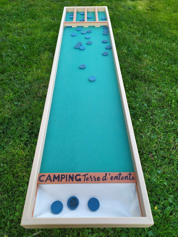 Fabrication de 3 grands jeux en bois pour un camping ligérien