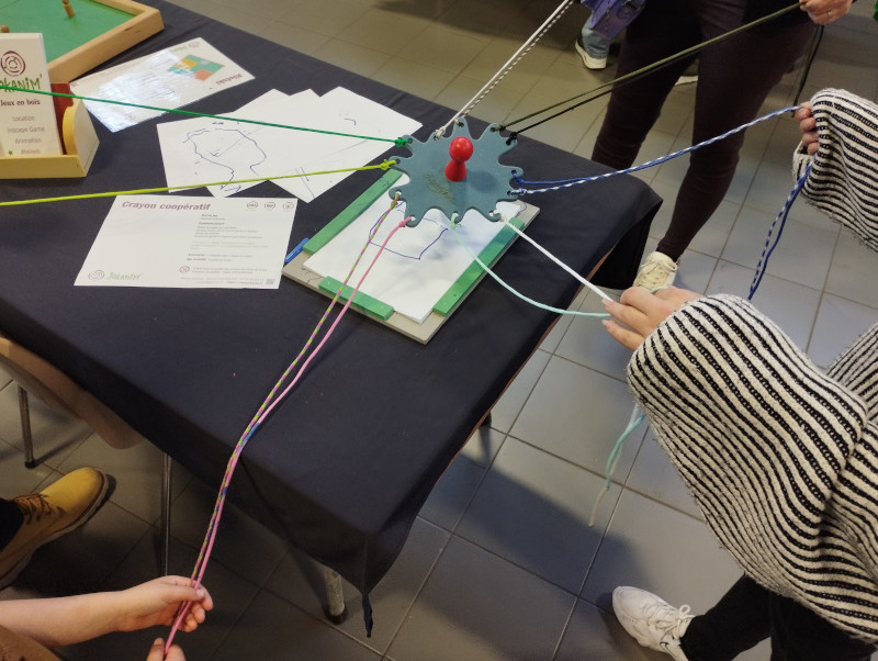 Crayon coopératif - dessinez ensemble