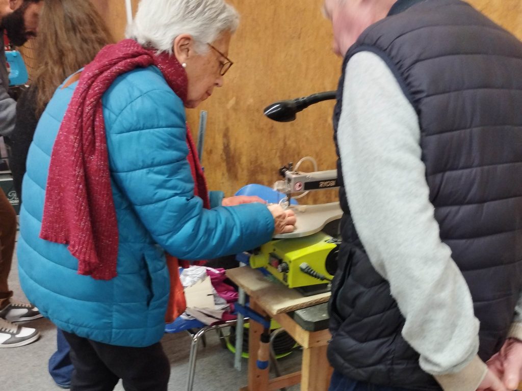 Scie à chantourner, atelier senior.