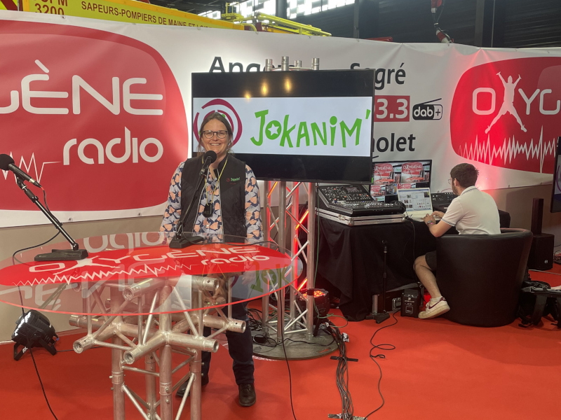 Photo de Maude avant l'interview d'OxygĂšne radio